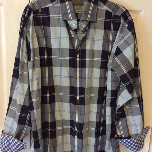 Clearance! 3 NWT Men’s Thomas Dean Shirts Large - Picture 7 of 8